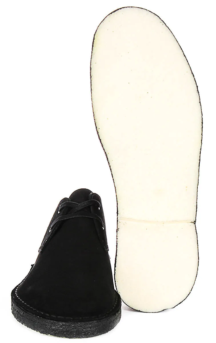 Clarks Desert Khan In Black For Men