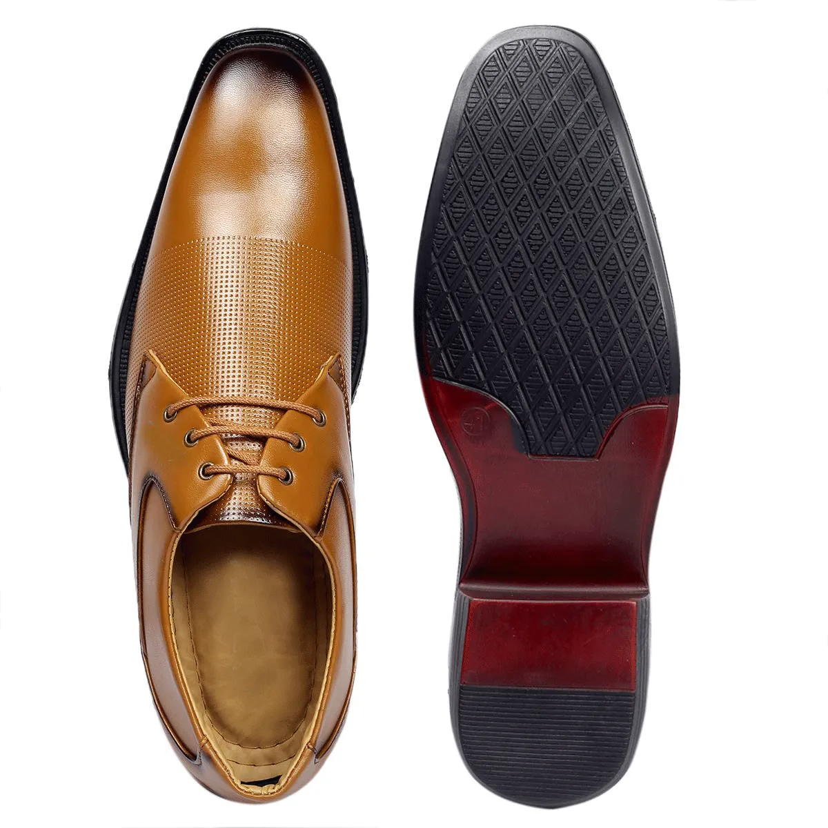 Classy Tan Oxford Formal, Casual And Outdoor Shoes With High Heel-JonasParamount
