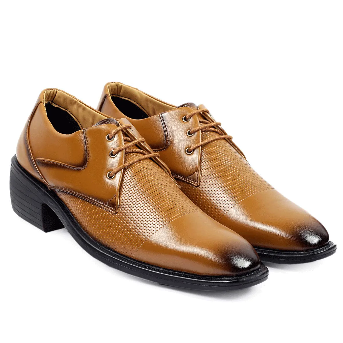 Classy Tan Oxford Formal, Casual And Outdoor Shoes With High Heel-JonasParamount