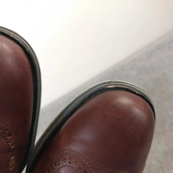 Cole Haan Grand Wingtip Mens Size 10 Shoes Brown Leather Oxford Lace Up Oxford