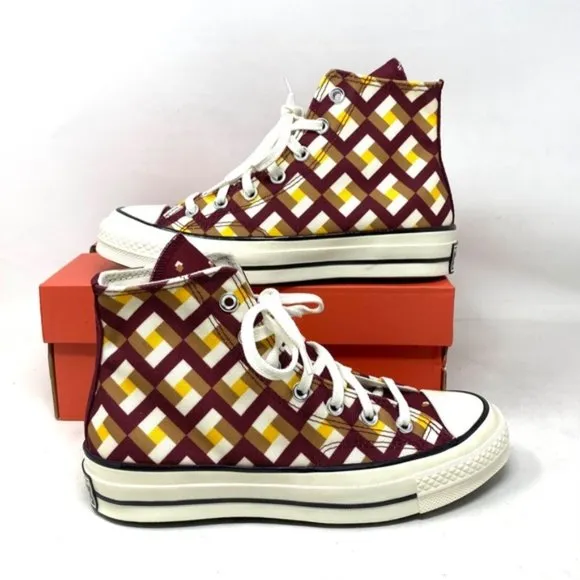Converse Chuck 70 High Sneakers Skate For Women Shoes Multicolor Canvas A04304C
