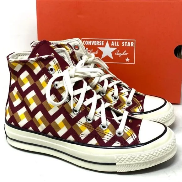 Converse Chuck 70 High Sneakers Skate For Women Shoes Multicolor Canvas A04304C