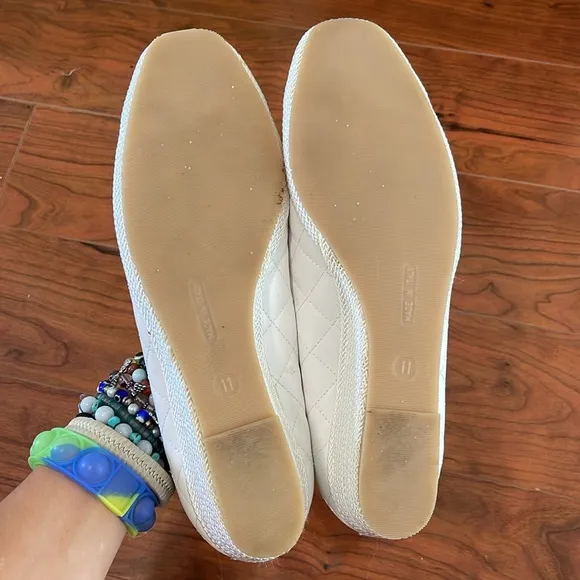 COPY - Sesto Meucci White Quilted Leather Wedges Shoes