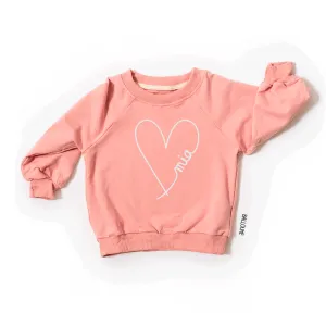 Crewneck CŒUR-SIGNATURE personnalisé avec PRÉNOM