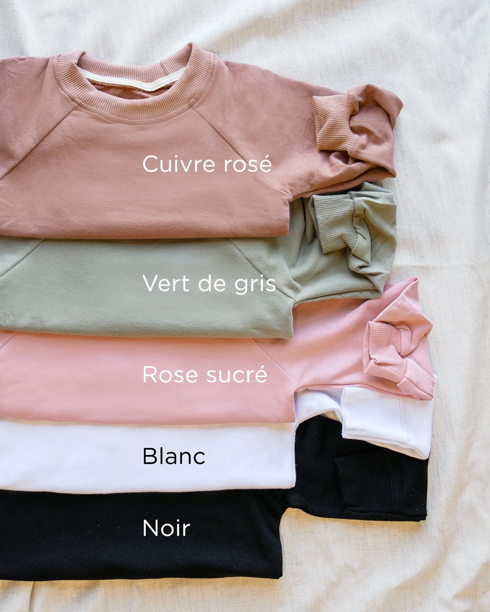 Crewneck CŒUR-SIGNATURE personnalisé avec PRÉNOM