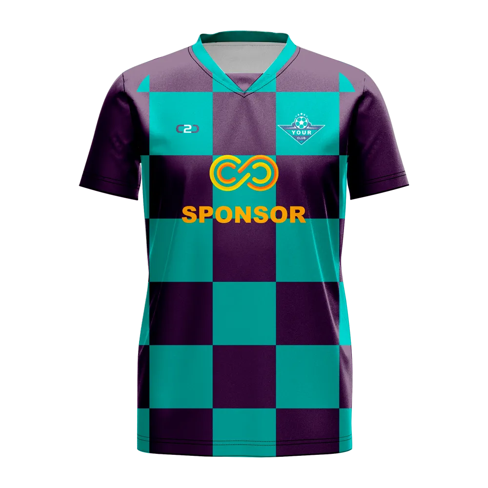 Croatia Core Soccer Jersey Insert V Neck Design Your Own Custom