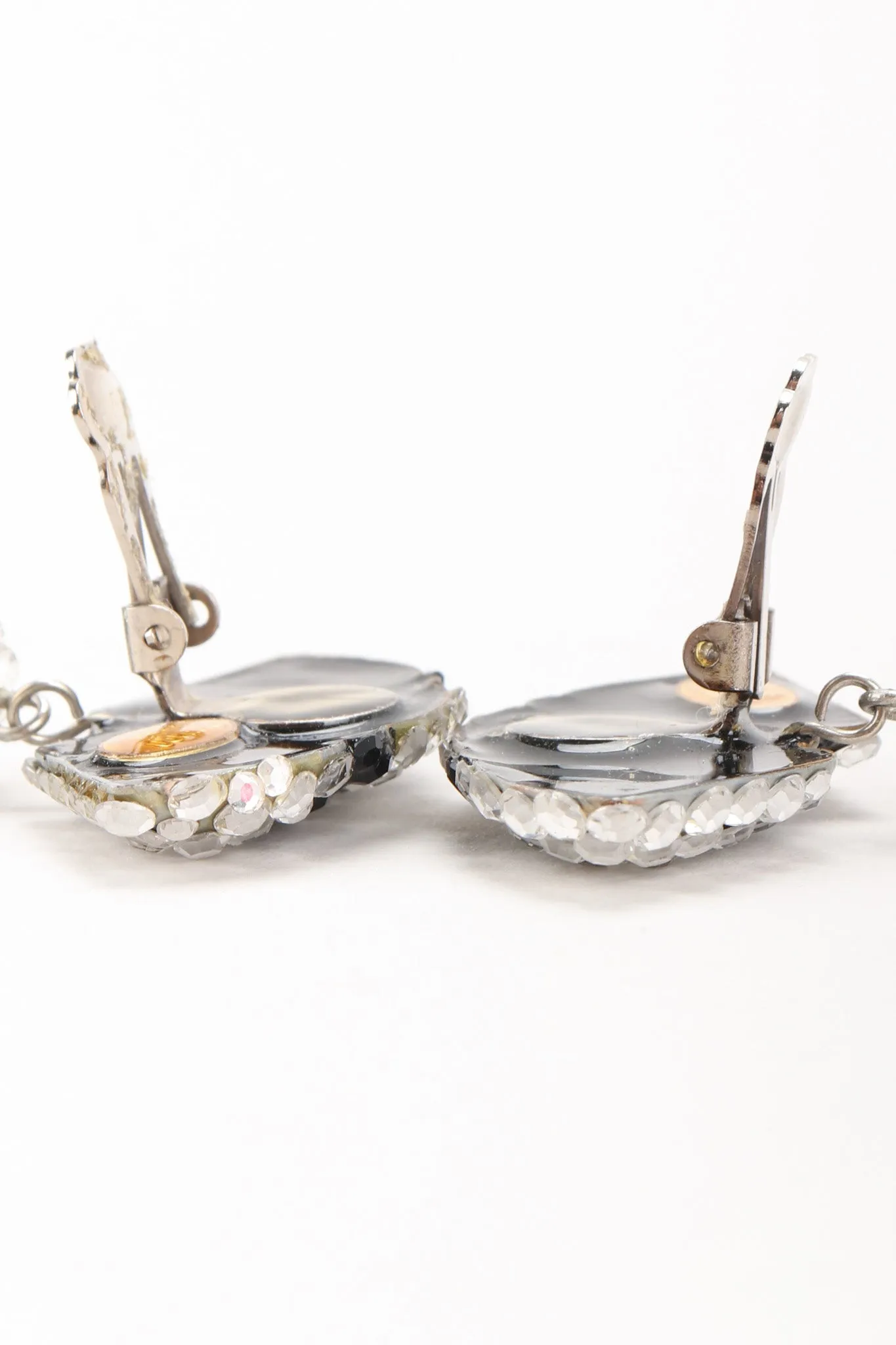 Crystal Fan Drop Earrings