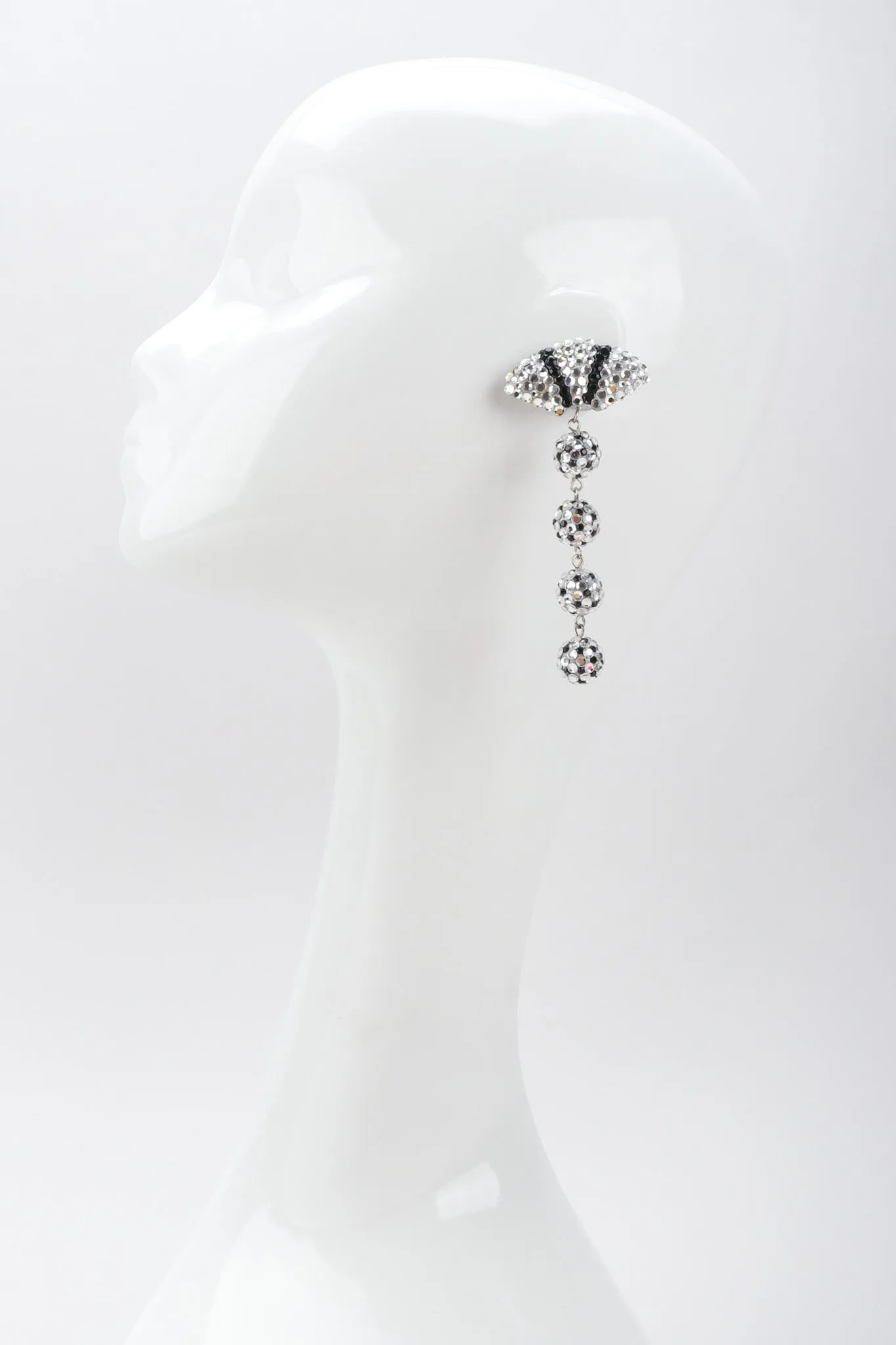 Crystal Fan Drop Earrings