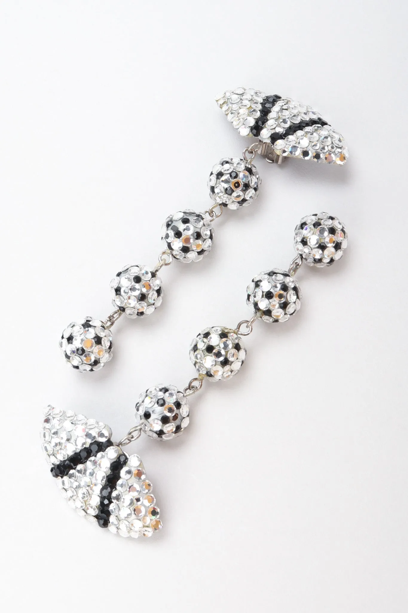 Crystal Fan Drop Earrings