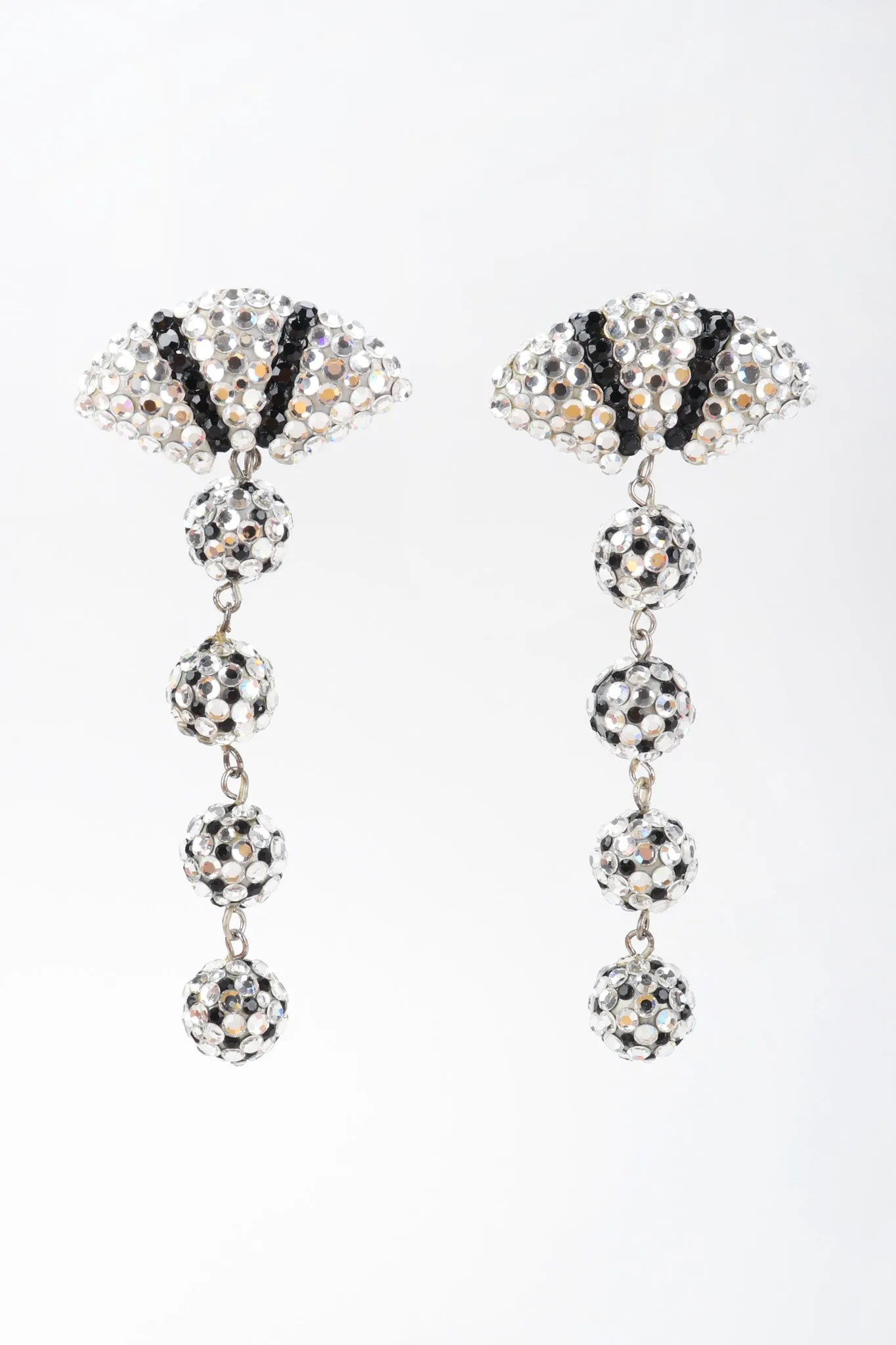 Crystal Fan Drop Earrings