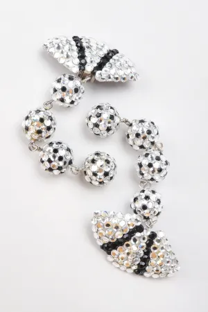 Crystal Fan Drop Earrings
