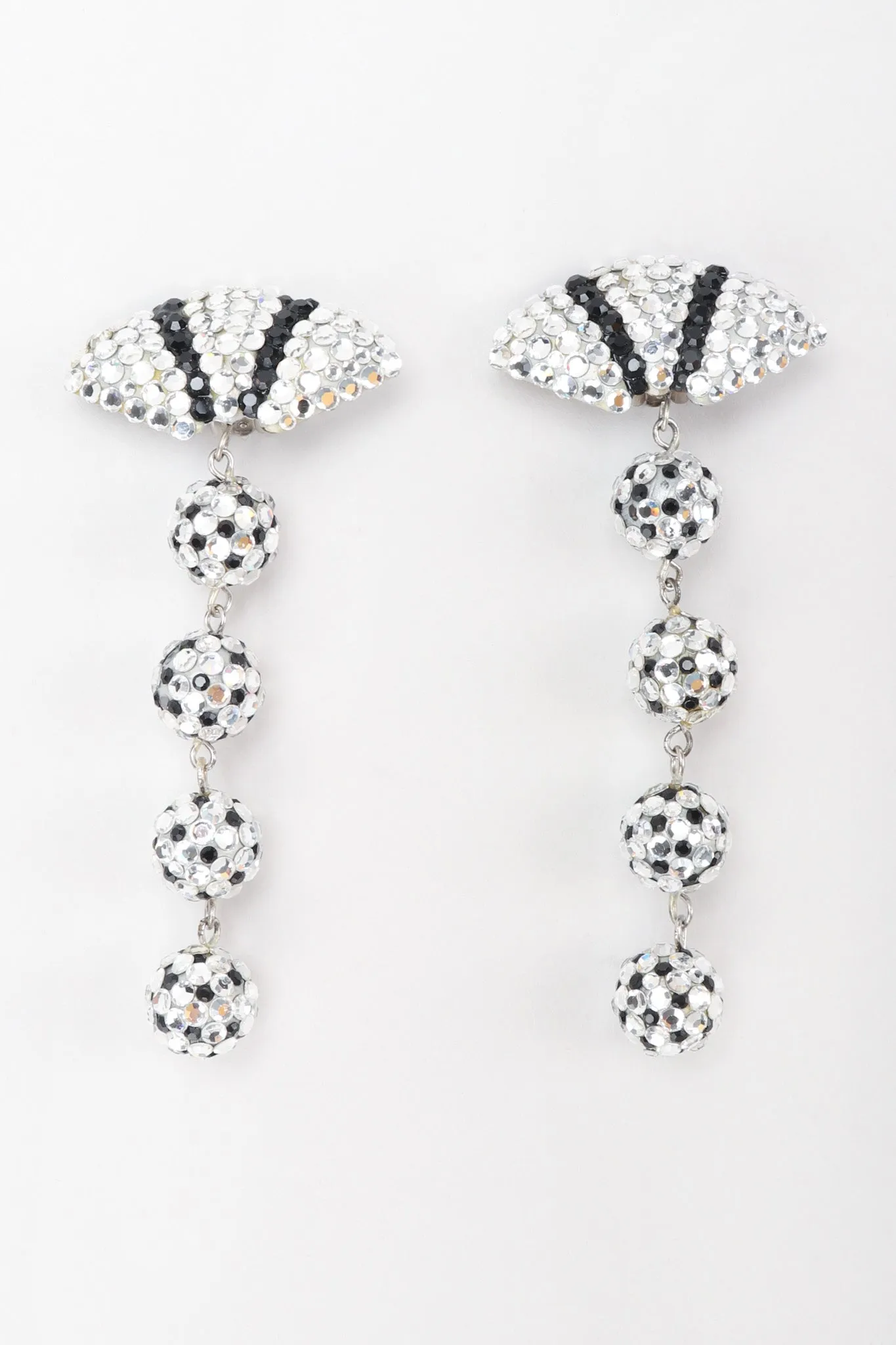 Crystal Fan Drop Earrings
