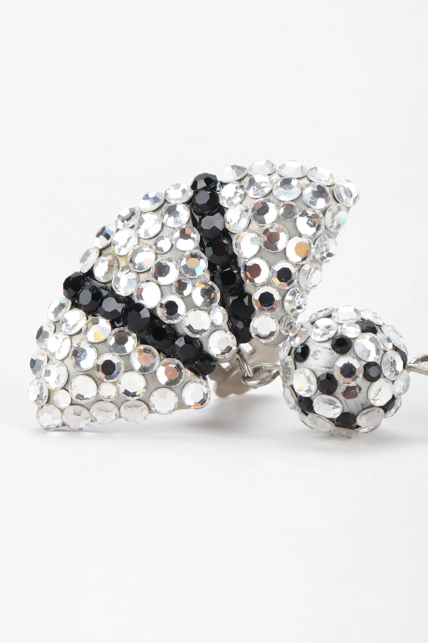 Crystal Fan Drop Earrings