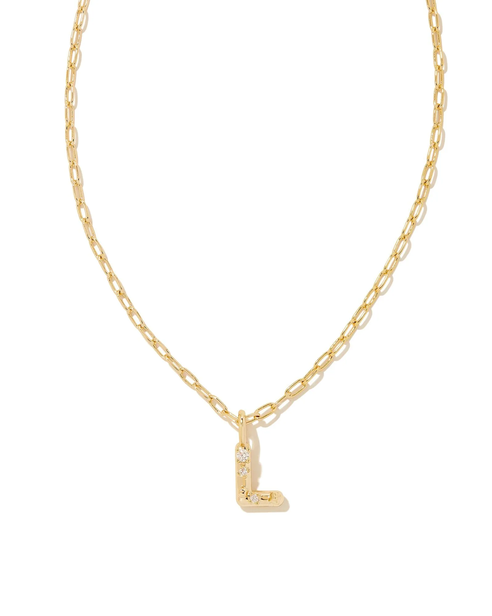 Crystal Letter Pendant Necklace