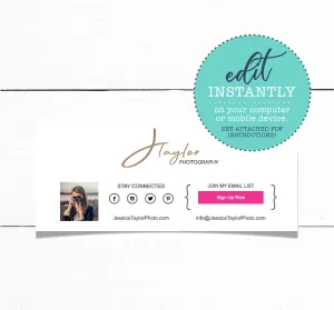 Custom Email Signature with Your Photo