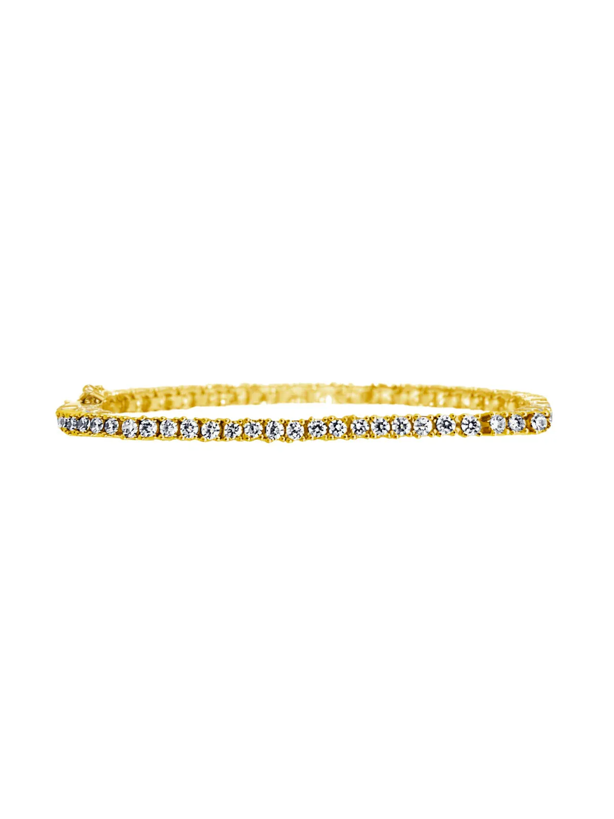 CZ Tennis Bracelet - Medium - Yellow / 6"