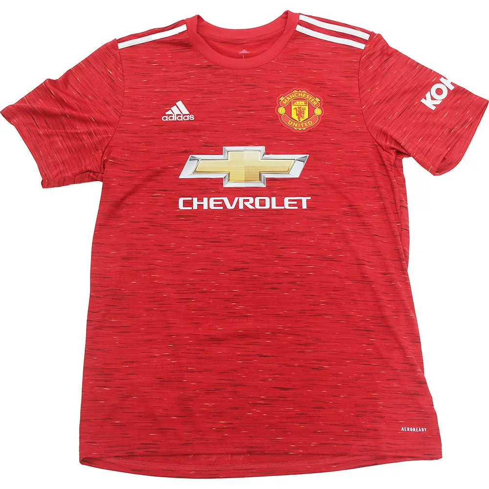 David Beckham Autographed 2020-21 Manchester United Replica Home Jersey