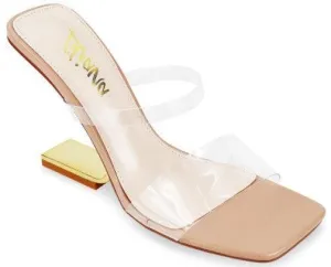DESIGNER INSPIRED CLEAR FUNKY HEEL