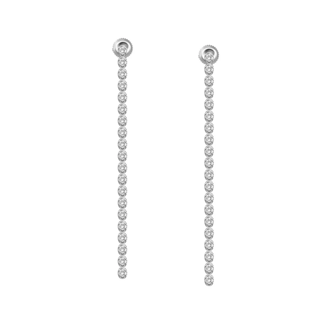 Diamond Tennis Earrings