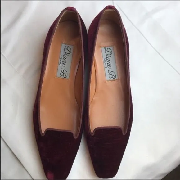 DIANE B. Low heel deep burgundy shoes.  NEW