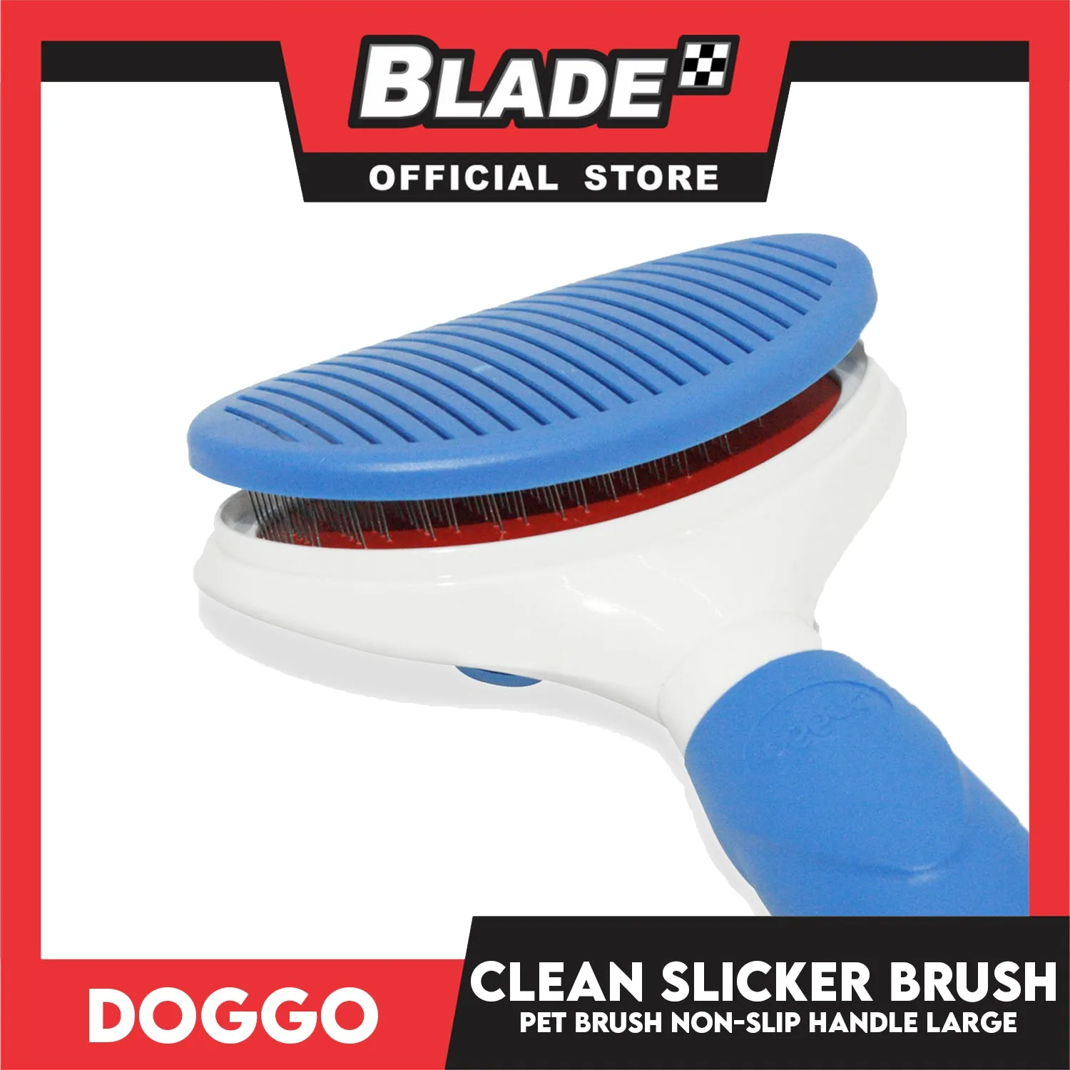 Doggo Easy Clean Slicker Brush (Large) Hair Brush For Your Dog
