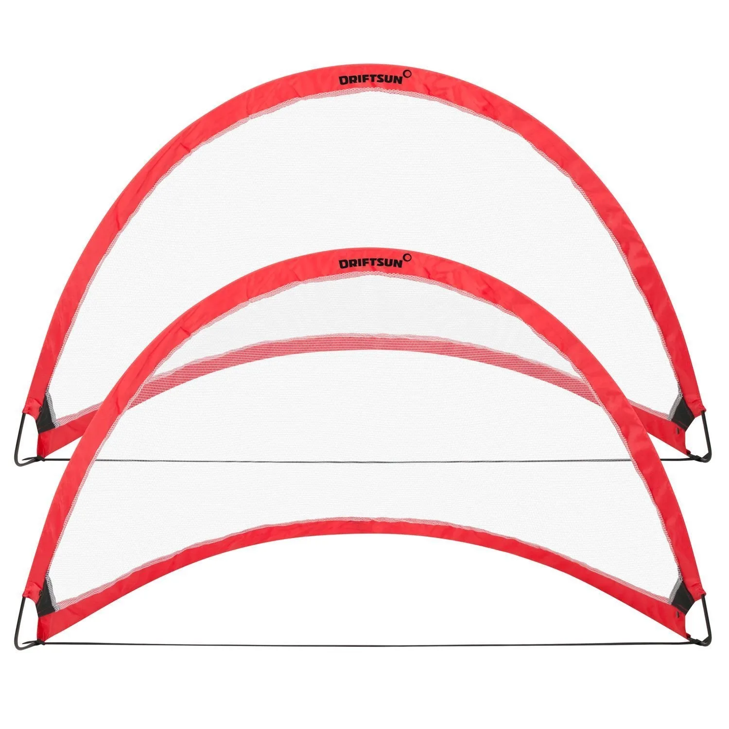 Driftsun Portable Pop Up Soccer Goal Set for Backyard and Practice Play, 2 Nets and 1 Carry Bag