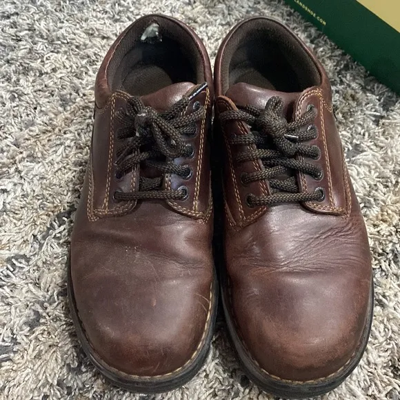 Eastland Plainview men’s brown leather upper lace shoes up size 9 medium