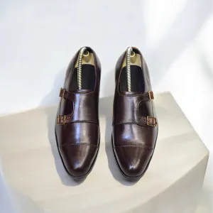 Edge Republic - ER S 108 Inception Leather Monk Strap Shoes For Men