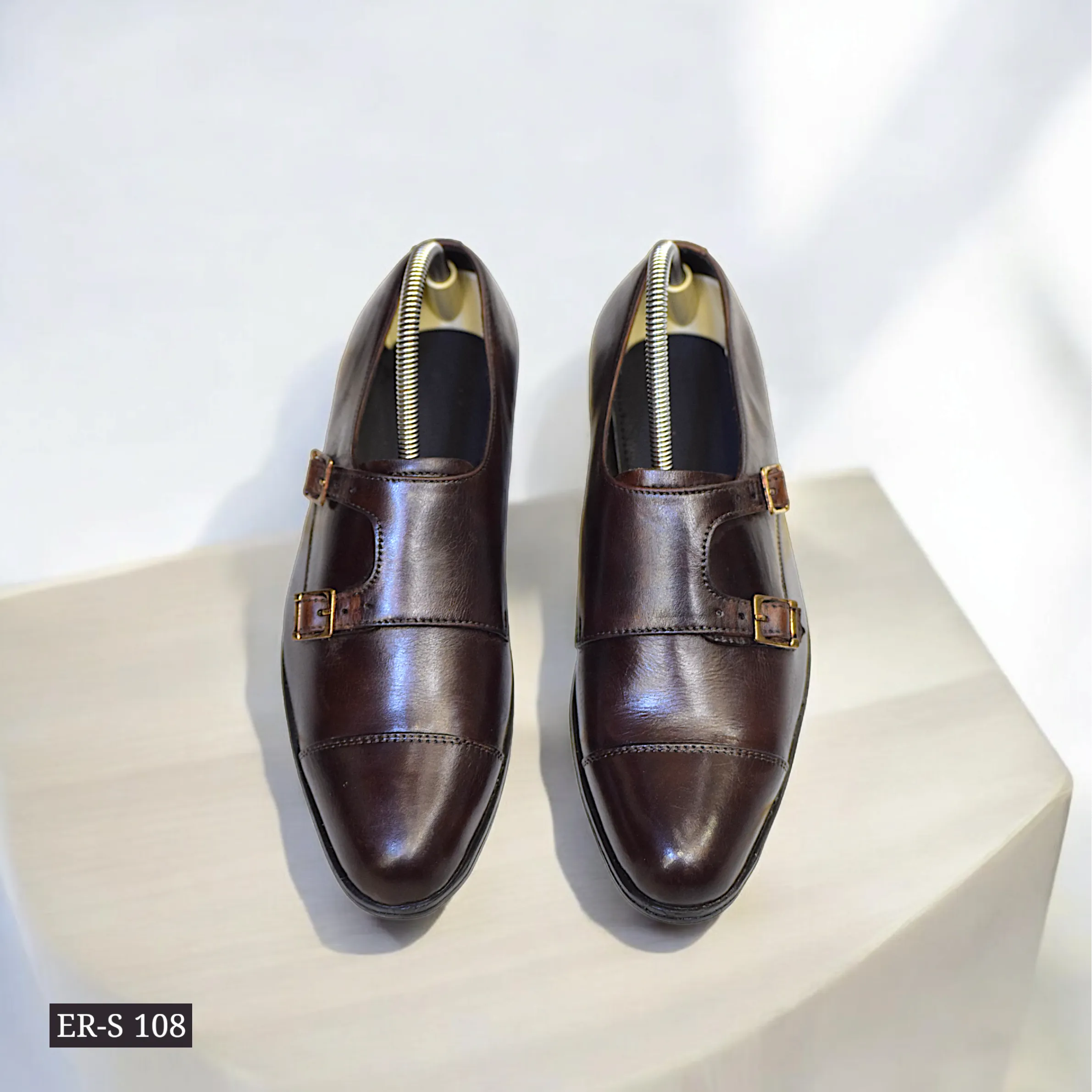 Edge Republic - ER S 108 Inception Leather Monk Strap Shoes For Men