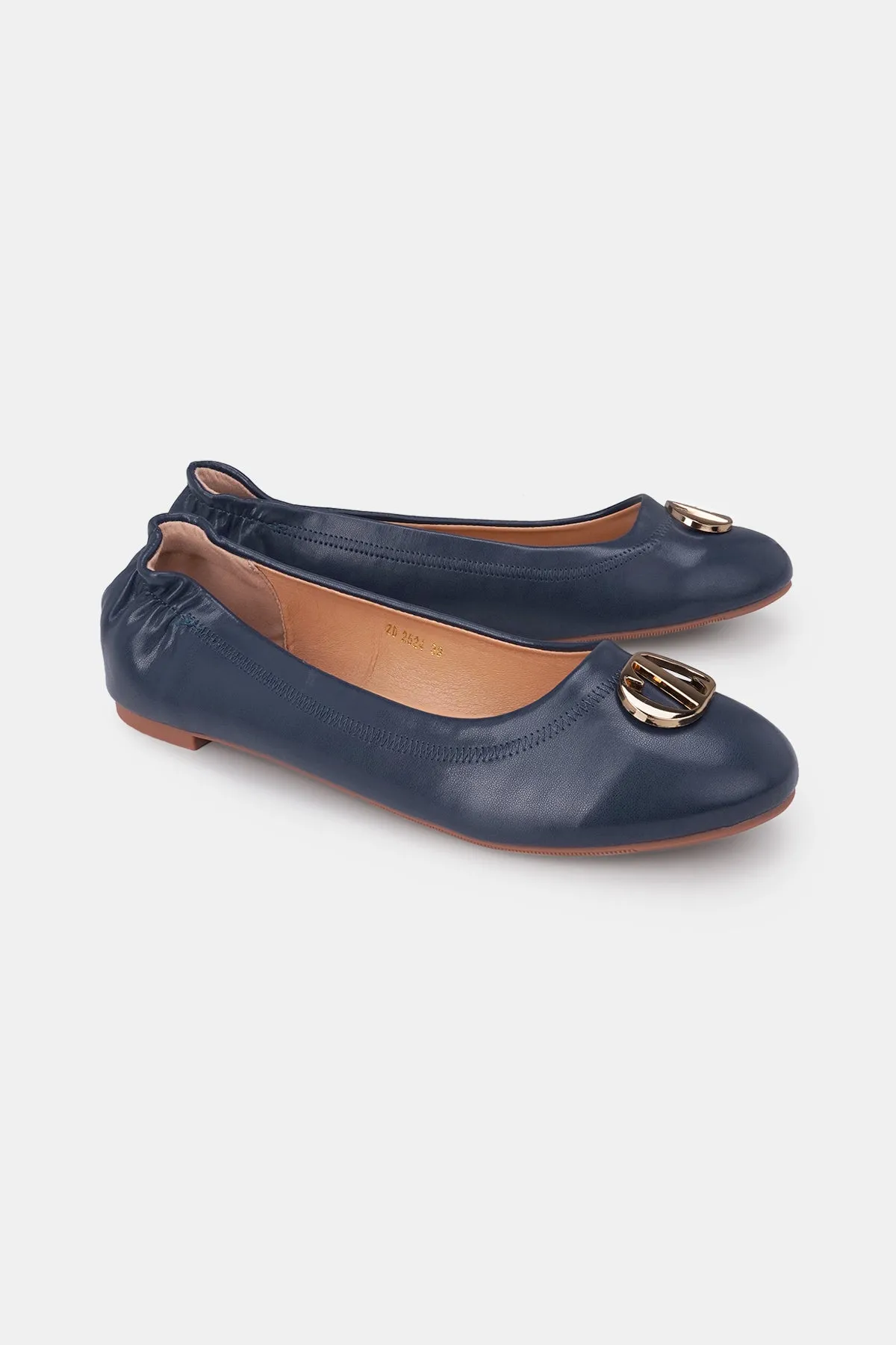 Elea Flat Shoes - Navy