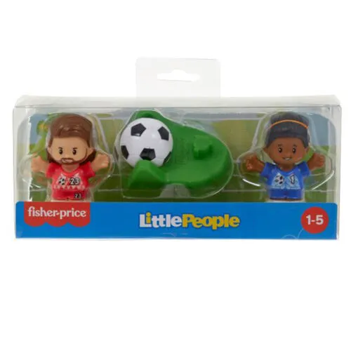 Fisher-Price Little People 2 Pack With Accessories, Soccer Coach and Player