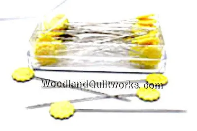 Flower Head Pins for Quilting and Embroidery
