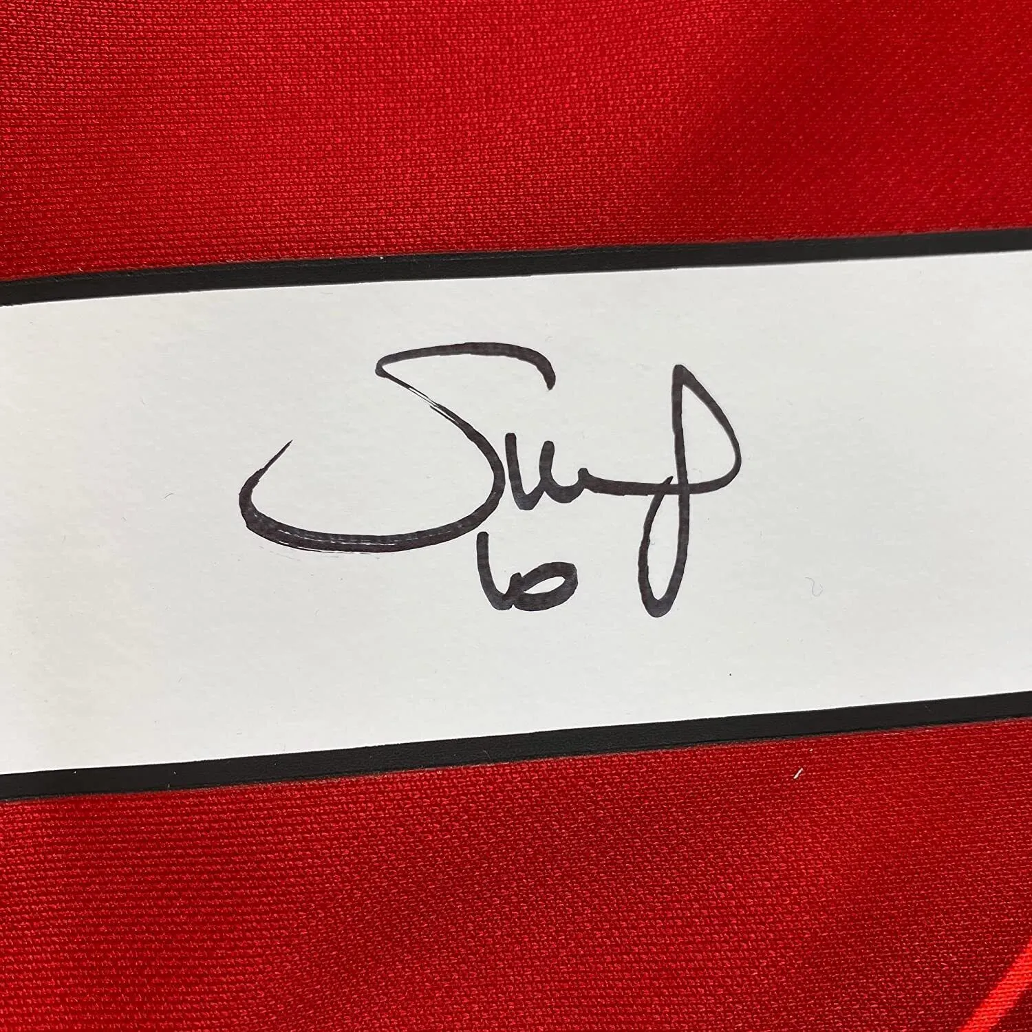 Framed Autographed/Signed Sadio Mane 33x42 Liverpool Red Soccer Jersey BAS COA