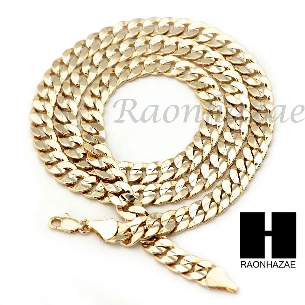 FREEMASON TENNIS CHAIN DIAMOND CUT 30" CUBAN LINK CHAIN NECKLACE S043