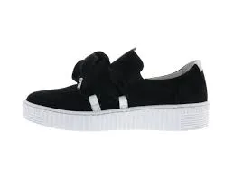 GABOR 43.333.17 BLACK/WHITE LACE UP SNEAKER