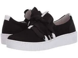 GABOR 43.333.17 BLACK/WHITE LACE UP SNEAKER