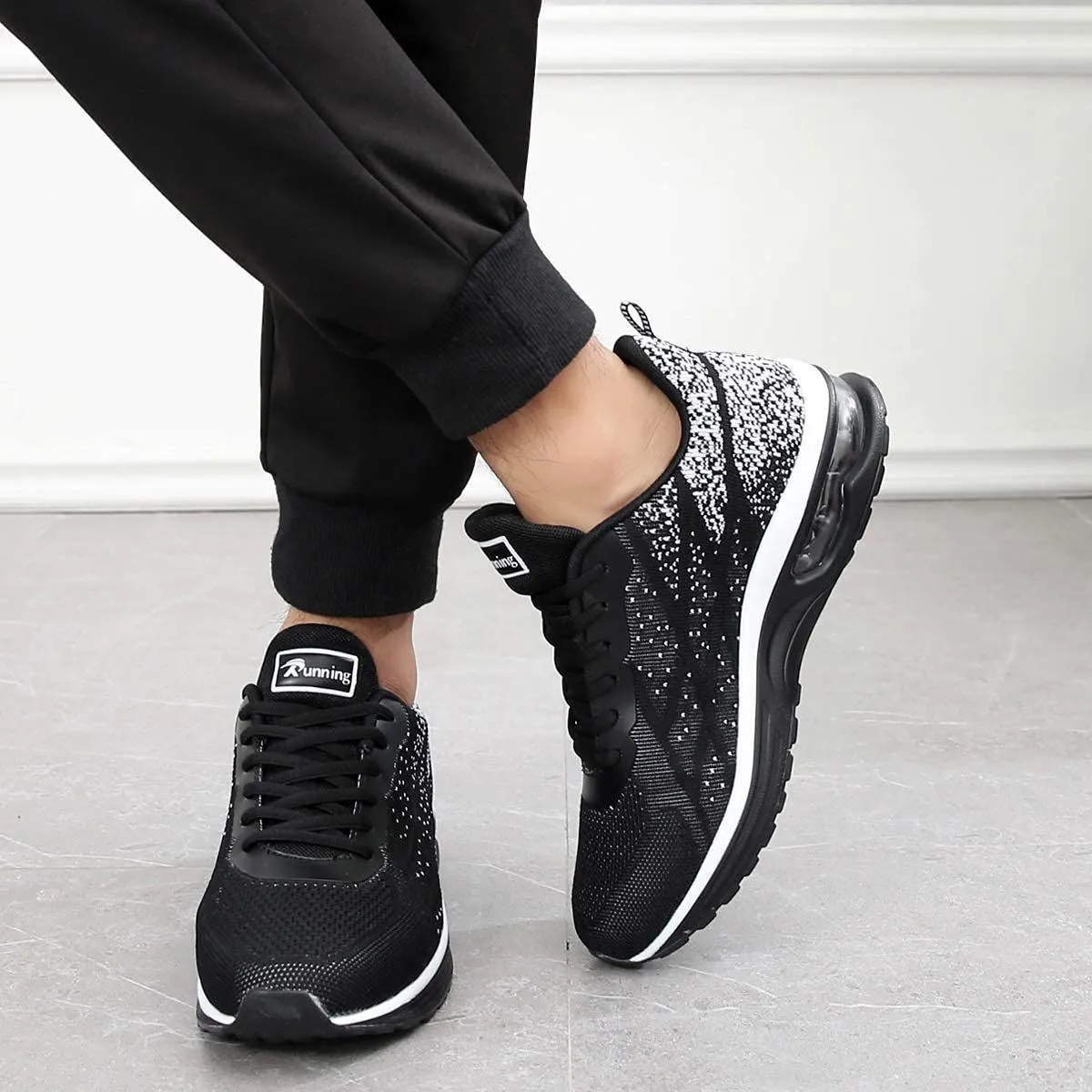GANNOU Men's Air Athletic Running Shoes Fashion Sport Gym Jogging Tennis Fitness Sneaker (US 7-12.5)