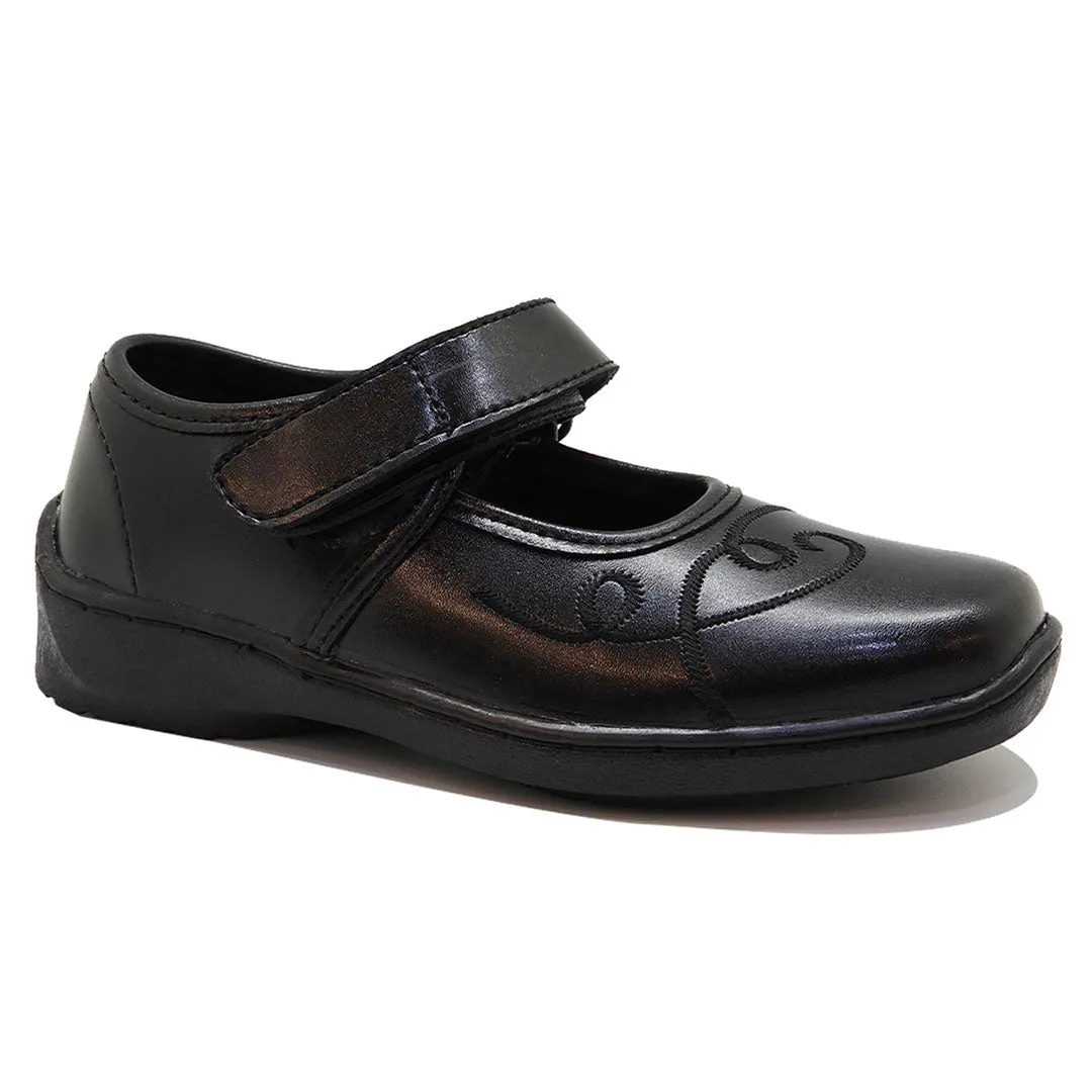 GIRLS STRAP SCHOOL SHOES CH-631