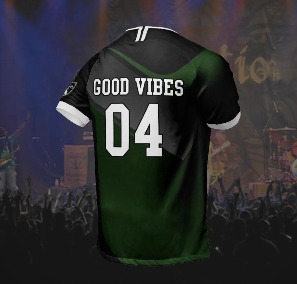 Green To Black Soccer Jersey (Unisex)