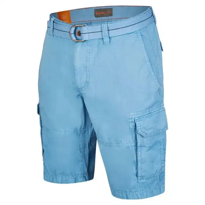 Hattric Mens Cargo Shorts Blue