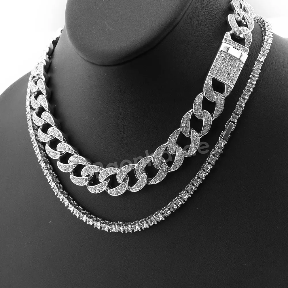 Hip Hop Quavo Jesus Last Supper Miami Cuban Choker Chain Necklace L55