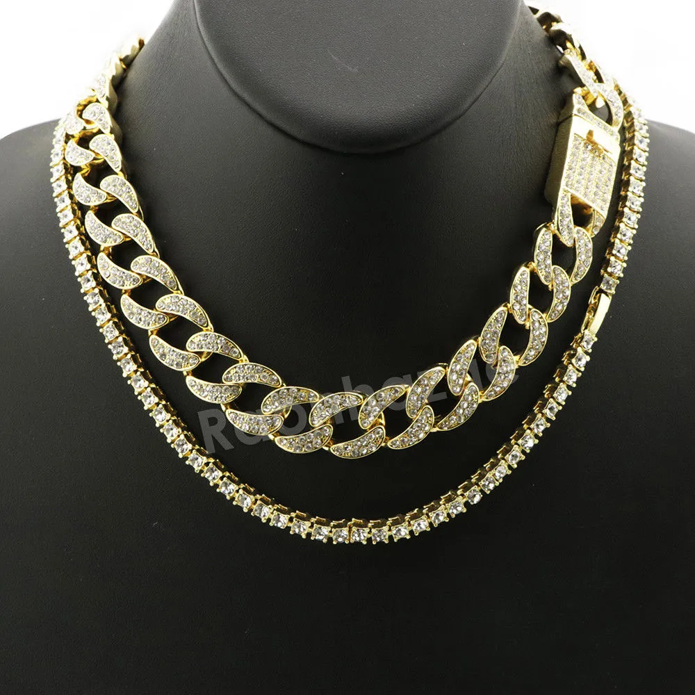 Hip Hop Quavo Jesus Last Supper Miami Cuban Choker Chain Necklace L55
