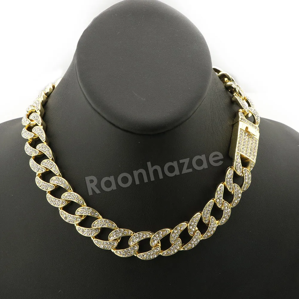 Hip Hop Quavo Jesus Last Supper Miami Cuban Choker Chain Necklace L55