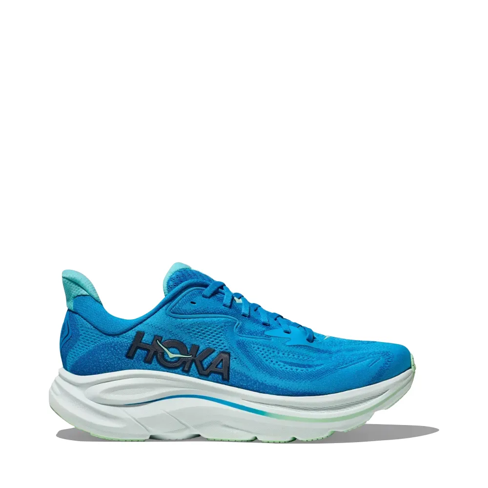 Hoka Men's Clifton 10 Sneaker in Hoka Blue/Skyward Blue