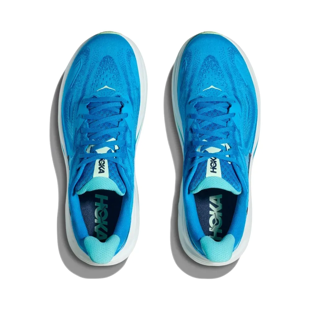 Hoka Men's Clifton 10 Sneaker in Hoka Blue/Skyward Blue