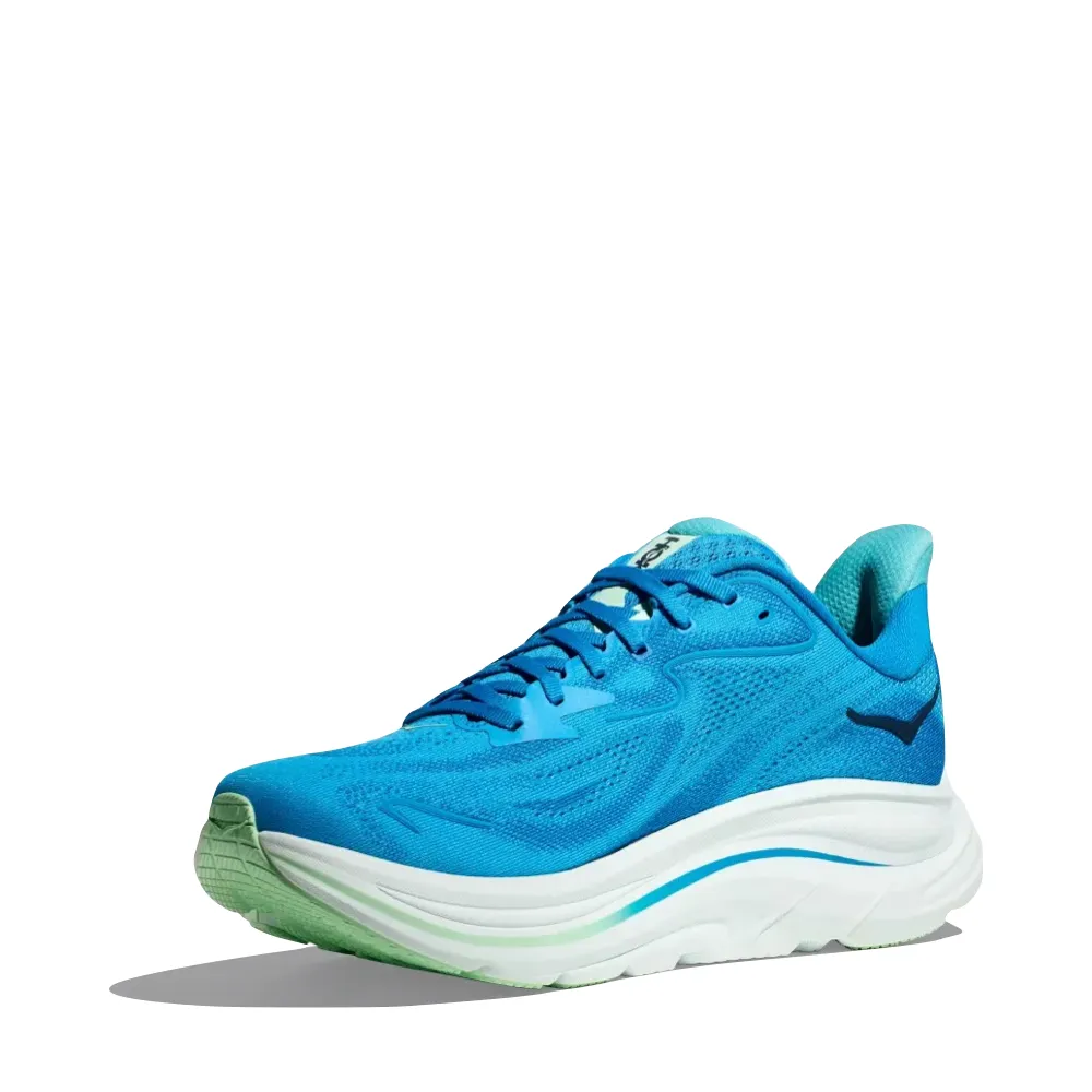 Hoka Men's Clifton 10 Sneaker in Hoka Blue/Skyward Blue