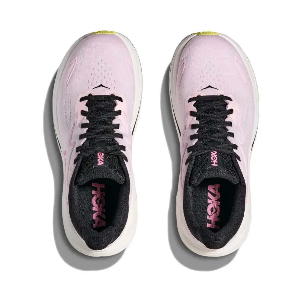Hoka Women's Clifton 10 Sneaker in Carnation/Starlight Glow