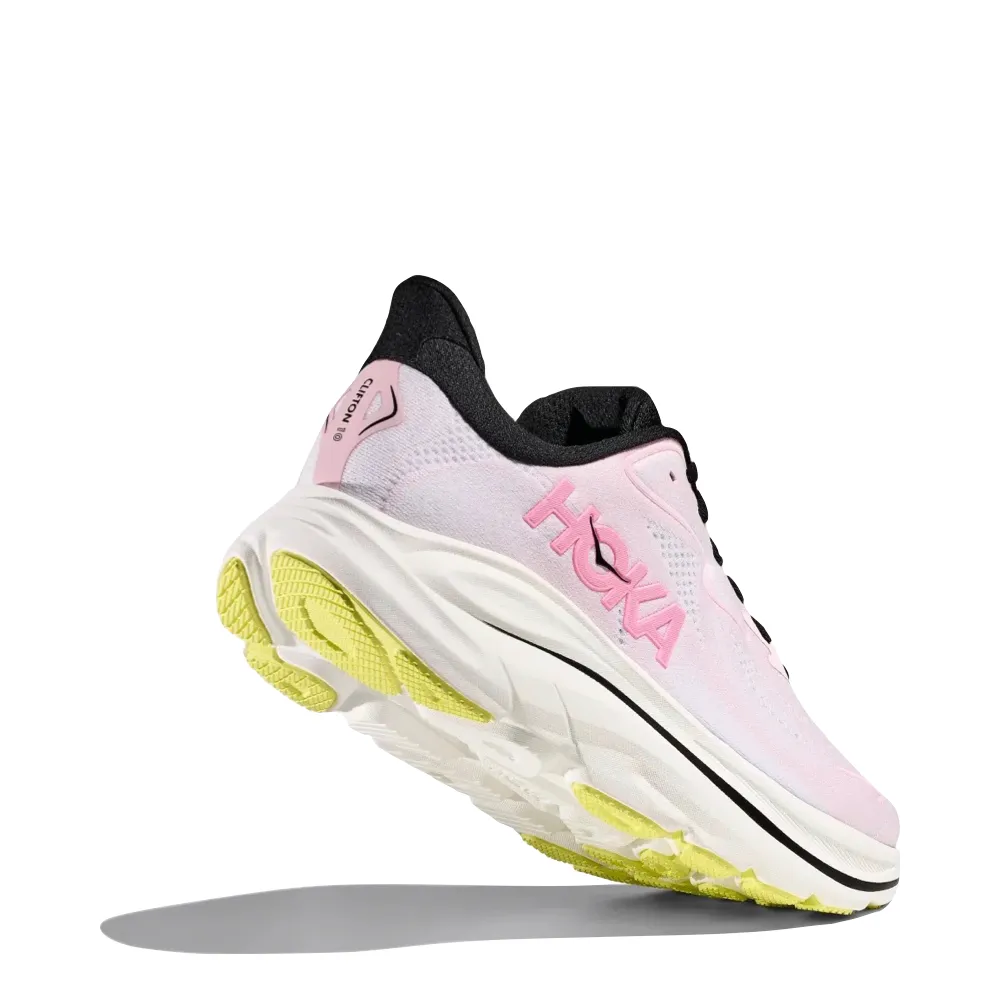 Hoka Women's Clifton 10 Sneaker in Carnation/Starlight Glow
