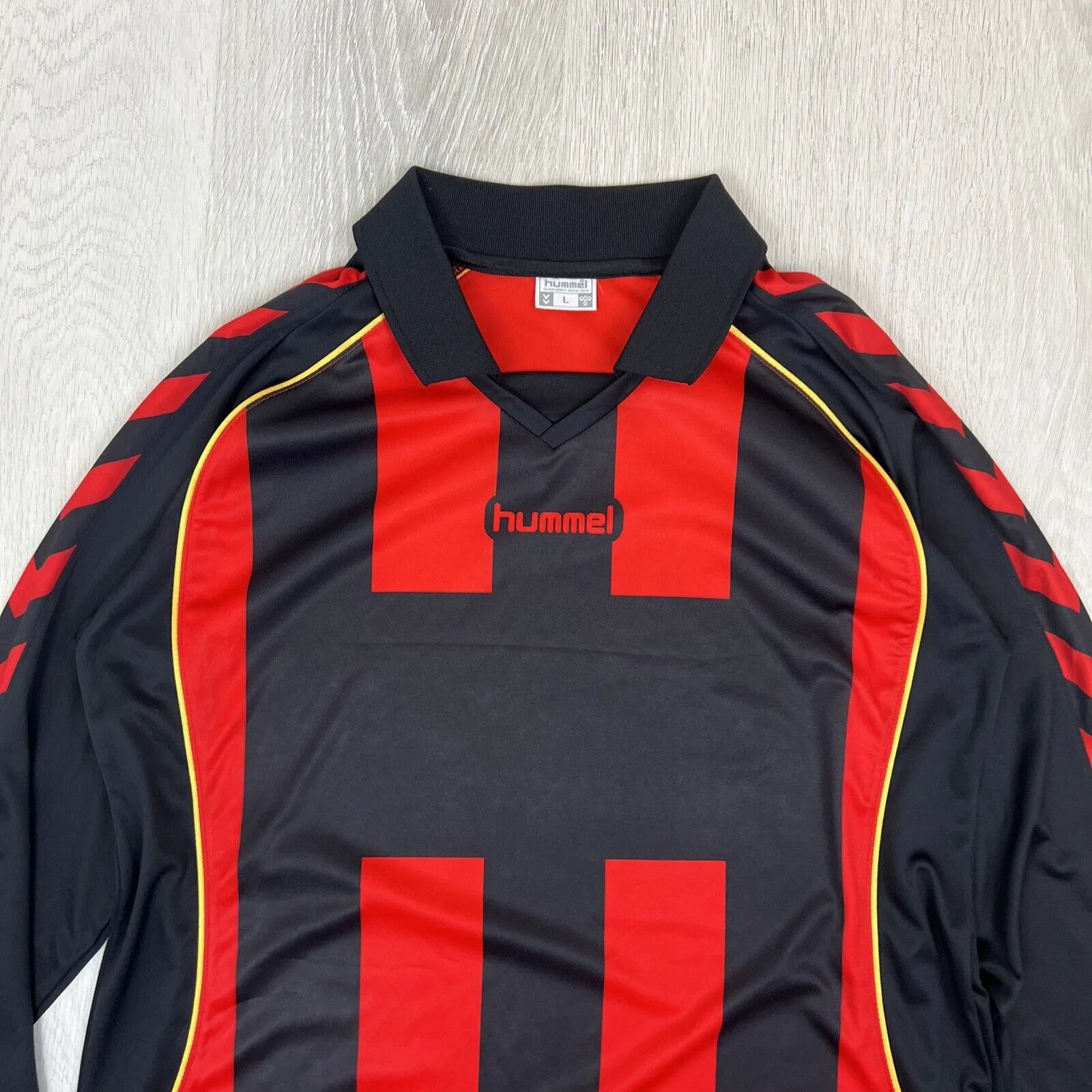 Hummel Mens Long Sleeve Soccer Jersey Size Large