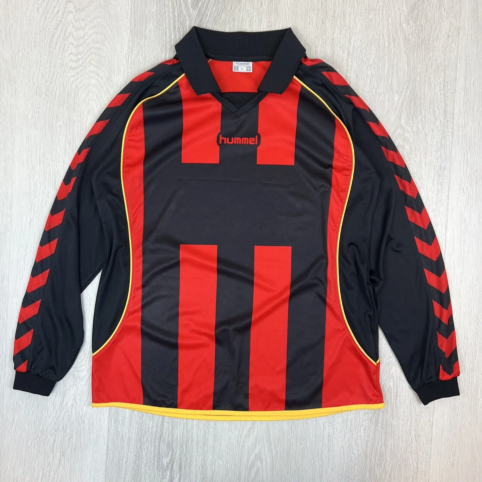 Hummel Mens Long Sleeve Soccer Jersey Size Large